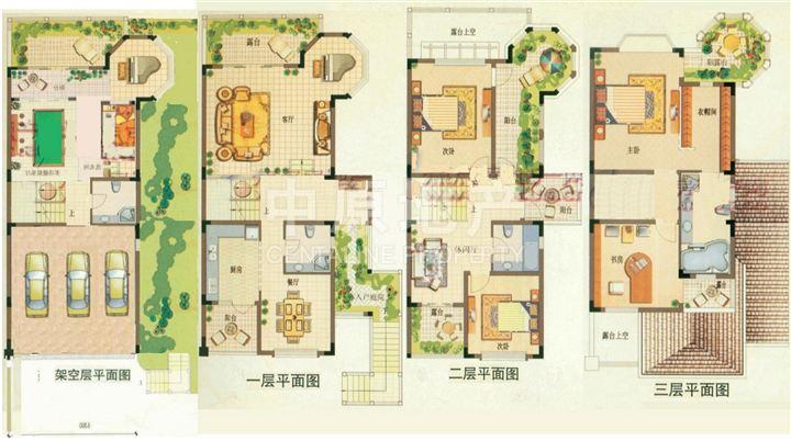 绿地翠谷二期 【快3.8日发布 绿地翠谷联排别墅 花园