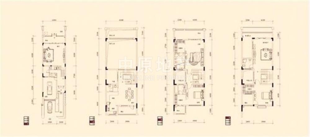 汽博中心绿地翠谷5室2厅249㎡联排别墅端头 *低价出售